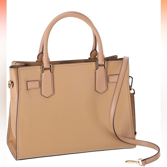 Micheal Kors | Hamilton Medium Top Zip Satchel Crossbody Pebbled Leather - Picture 2 of 8